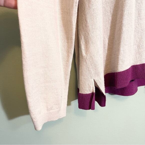 Lane Bryant Women's Black Color Block Scoop Neck Fine Merino Sweater Size 22/24 - Picture 7 of 14